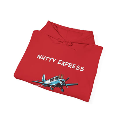 Nutty's Express Delivery. Always On-Time. Unisex Hooded Sweatshirt.