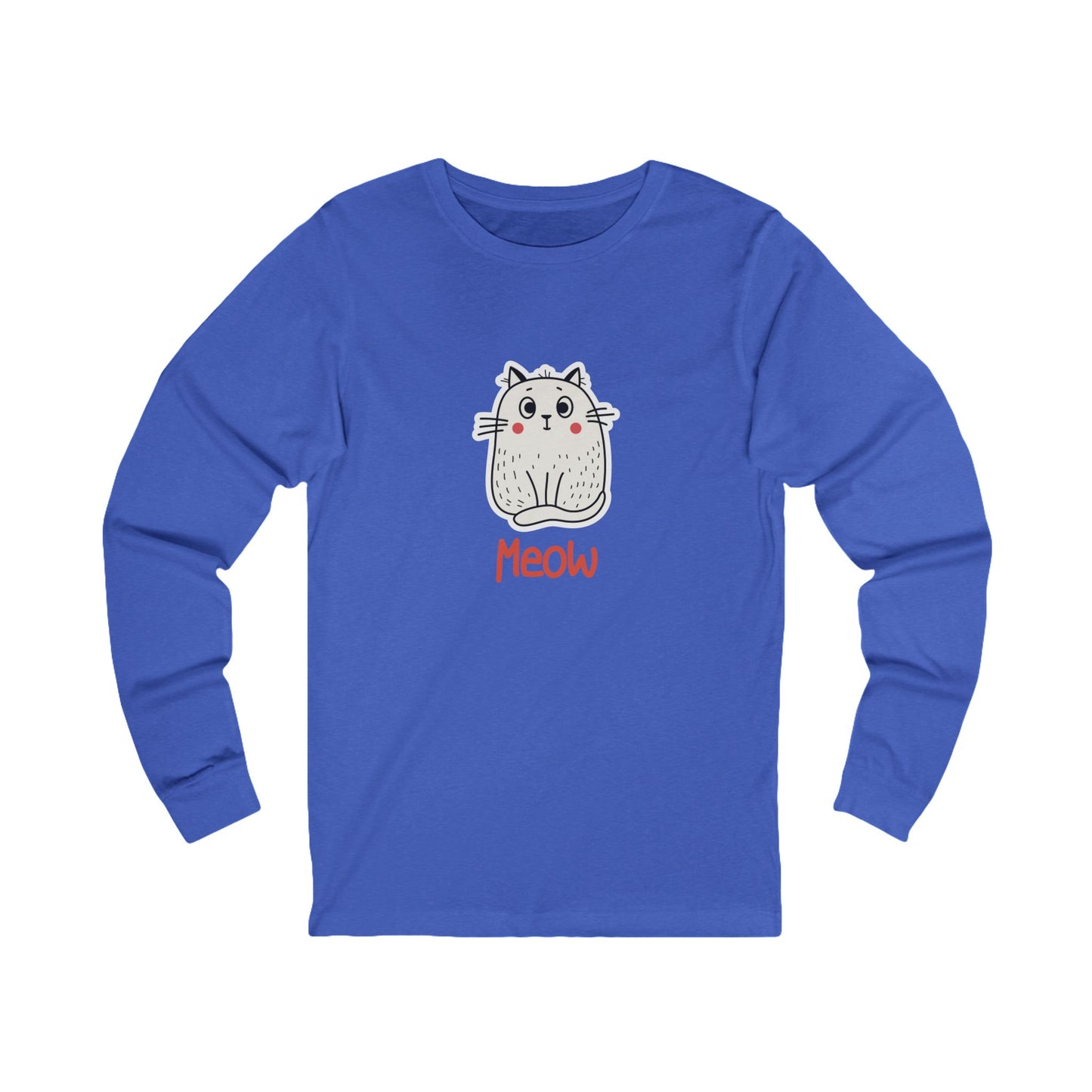 Loki The Cat. Meow.  Unisex Jersey Long Sleeve Tee.