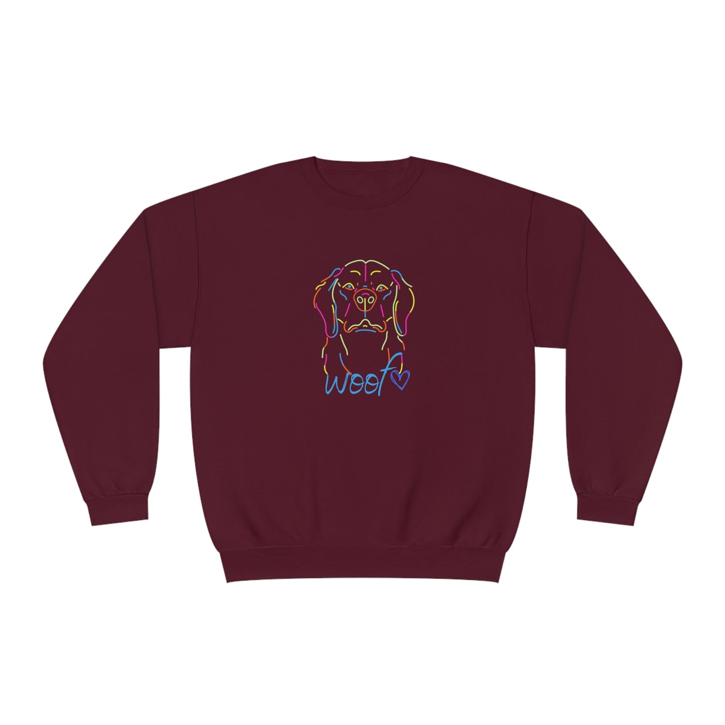 Colorful Retriever. Woof. Unisex NuBlend® Crewneck Sweatshirt