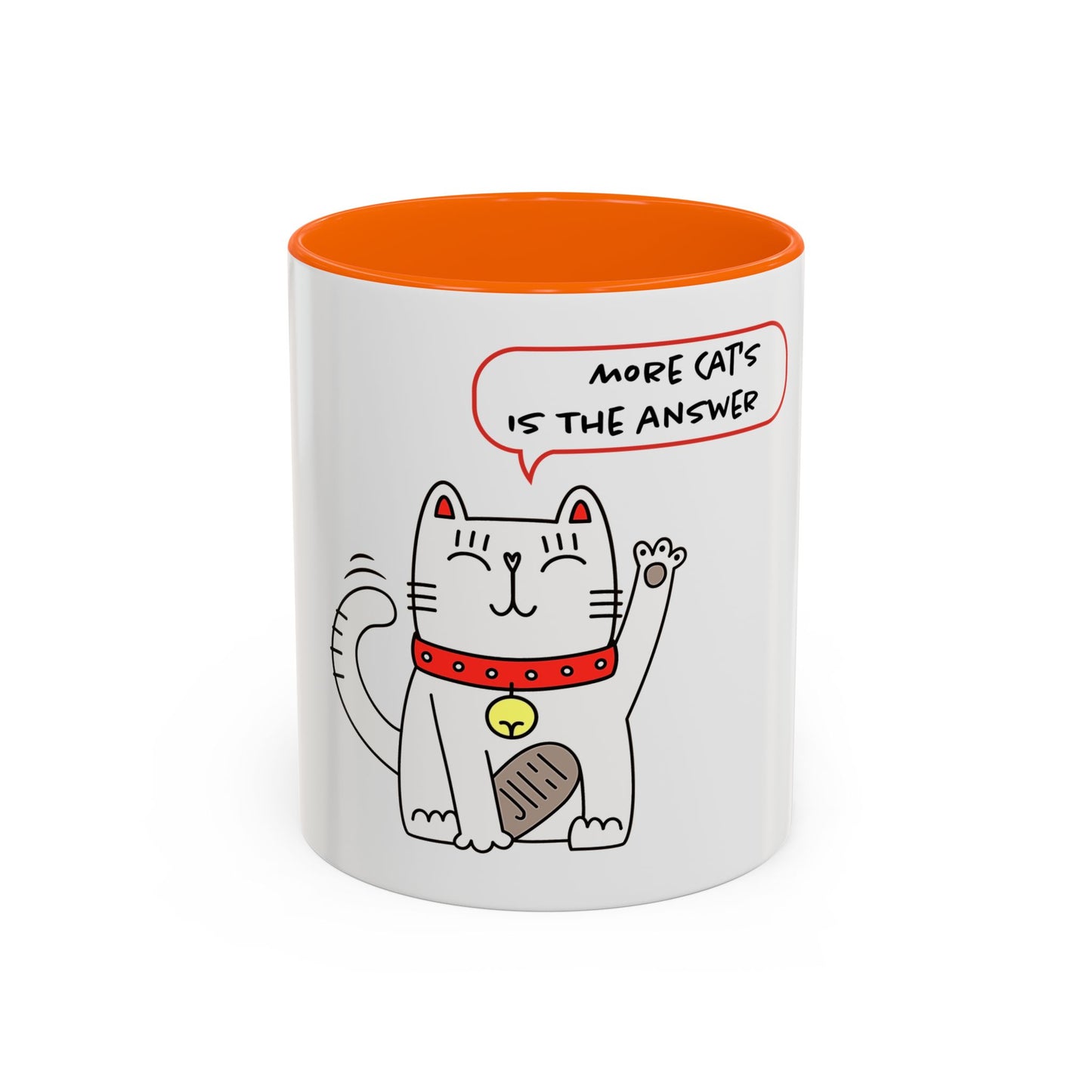 Oliver Says More Cats Is The Answer. Accent Coffee Mug, 11oz