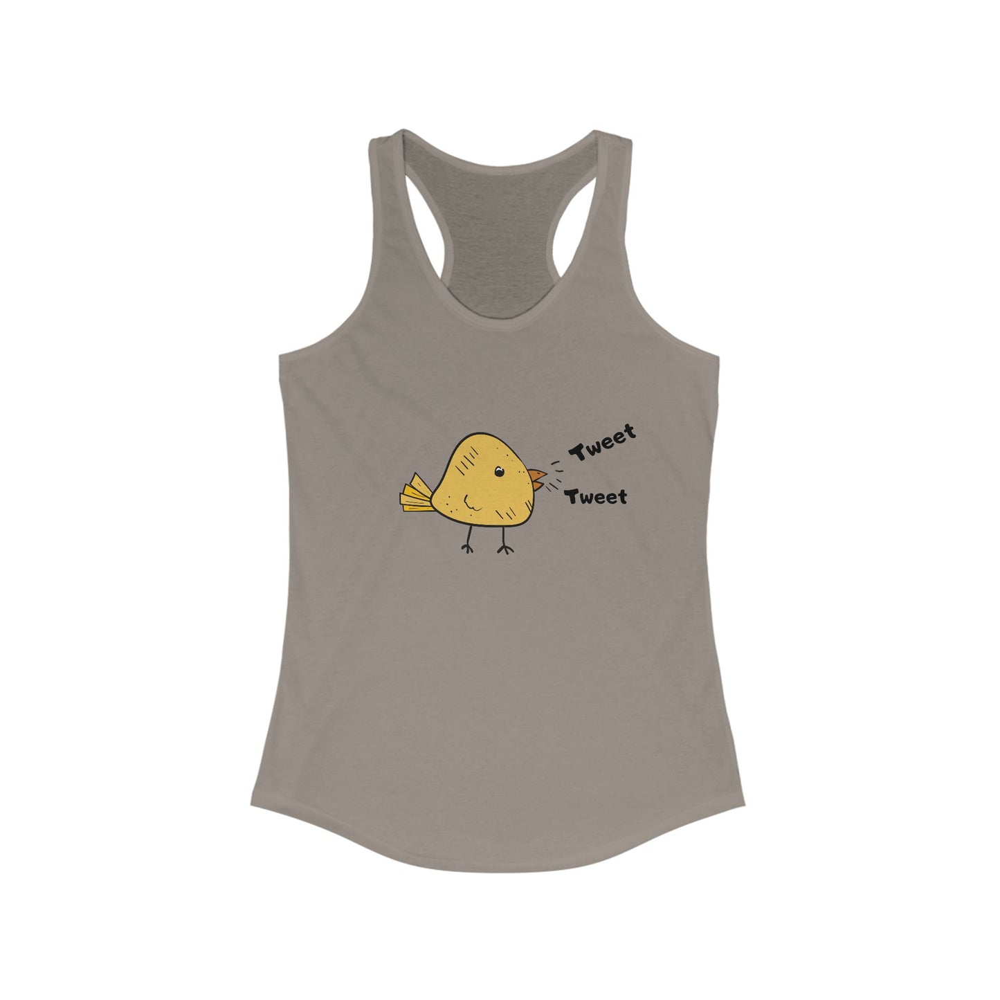 Tweet Tweet. Women's Ideal Racerback Tank