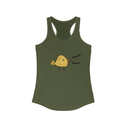 Tweet Tweet. Women's Ideal Racerback Tank