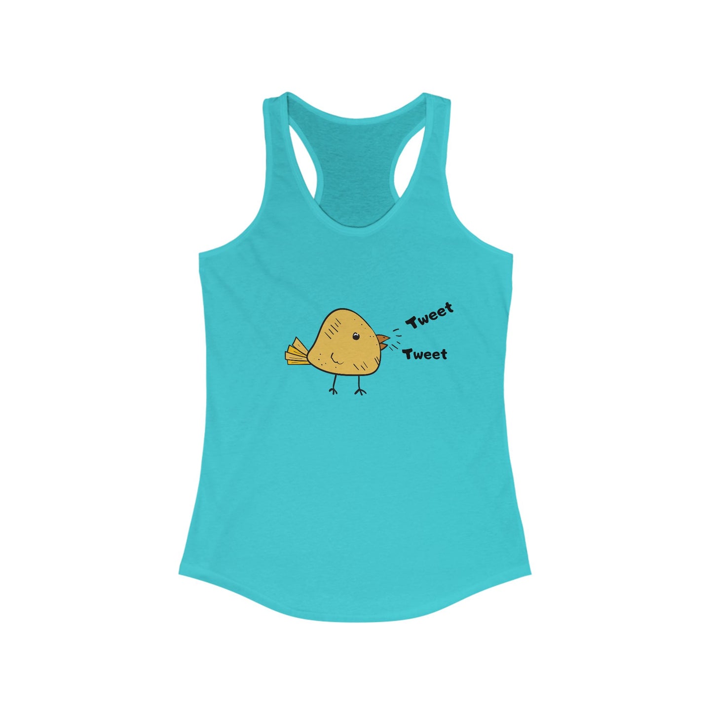 Tweet Tweet. Women's Ideal Racerback Tank
