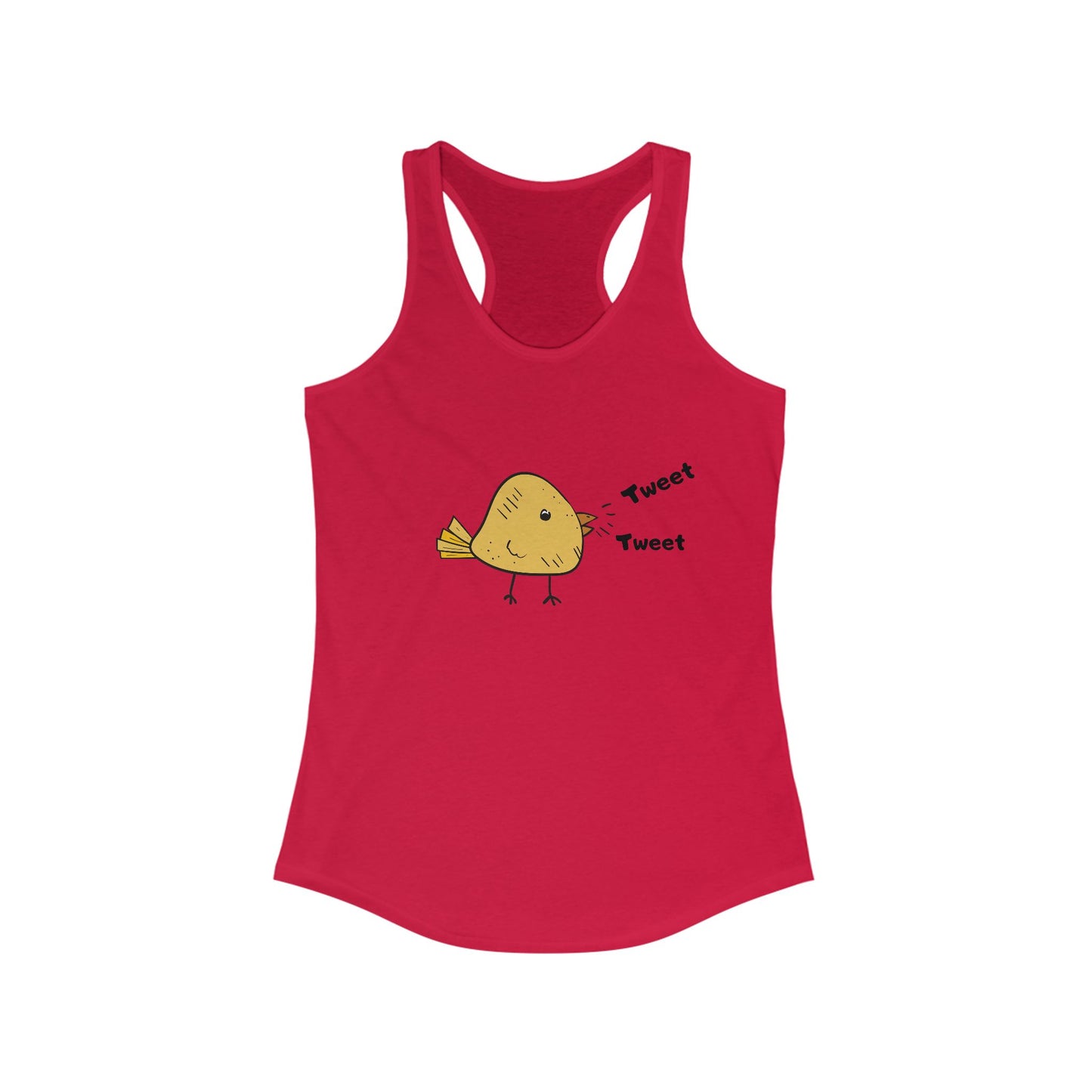 Tweet Tweet. Women's Ideal Racerback Tank