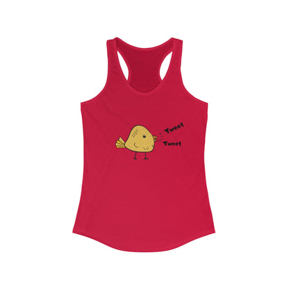 Tweet Tweet. Women's Ideal Racerback Tank