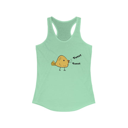 Tweet Tweet. Women's Ideal Racerback Tank