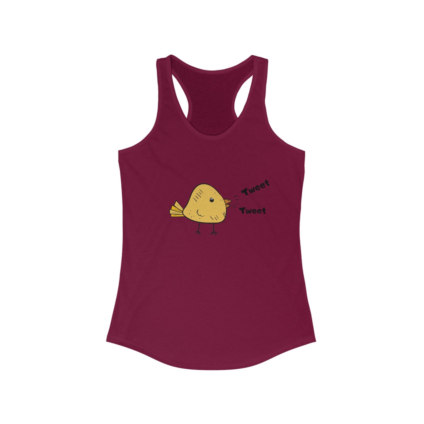 Tweet Tweet. Women's Ideal Racerback Tank