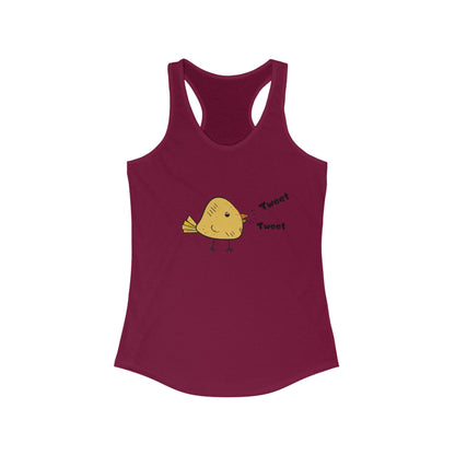 Tweet Tweet. Women's Ideal Racerback Tank