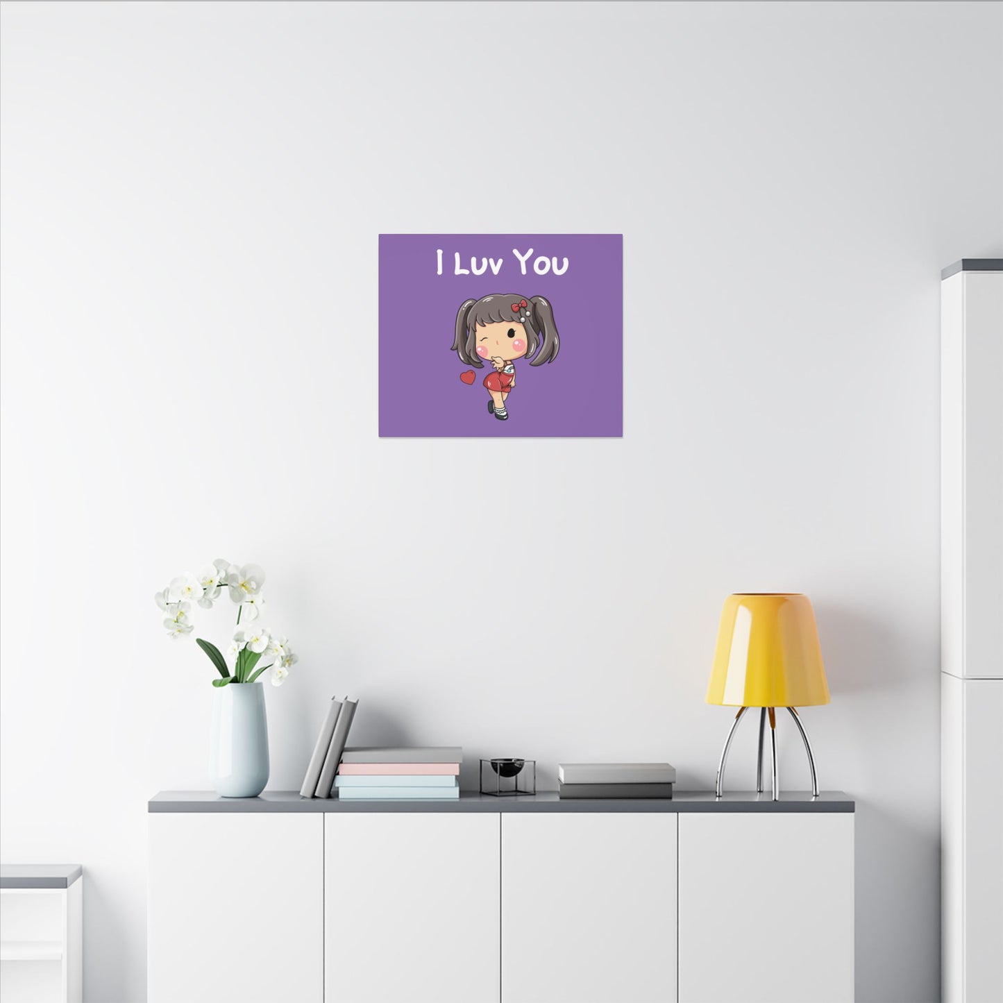 I Luv You. Canvas Gallery Wraps