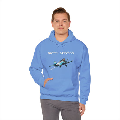 Nutty's Express Delivery. Always On-Time. Unisex Hooded Sweatshirt.