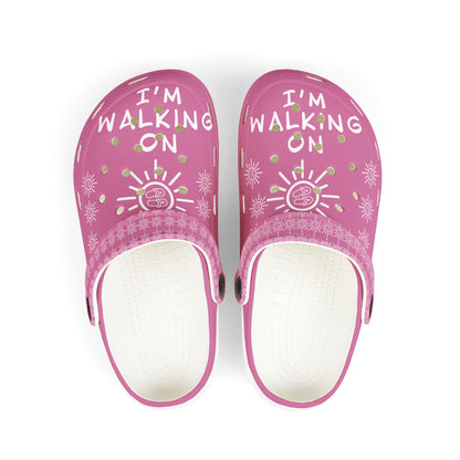 I'm Walking On Sunshine Rubber Clogs for Girls