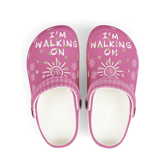 I'm Walking On Sunshine Rubber Clogs for Girls