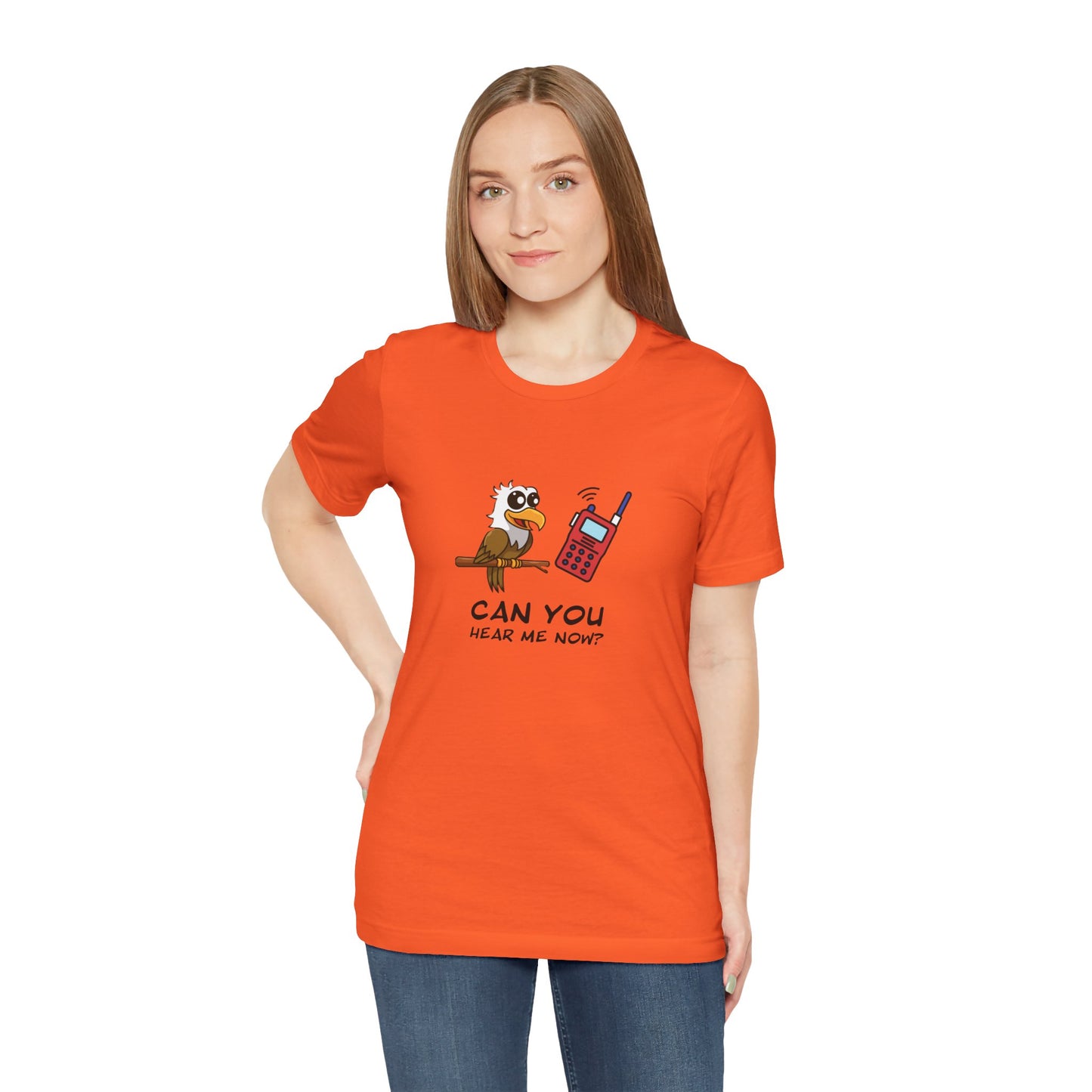 Burrowing Owl. Can You Hear Me Now? Unisex Jersey Short Sleeve Tee