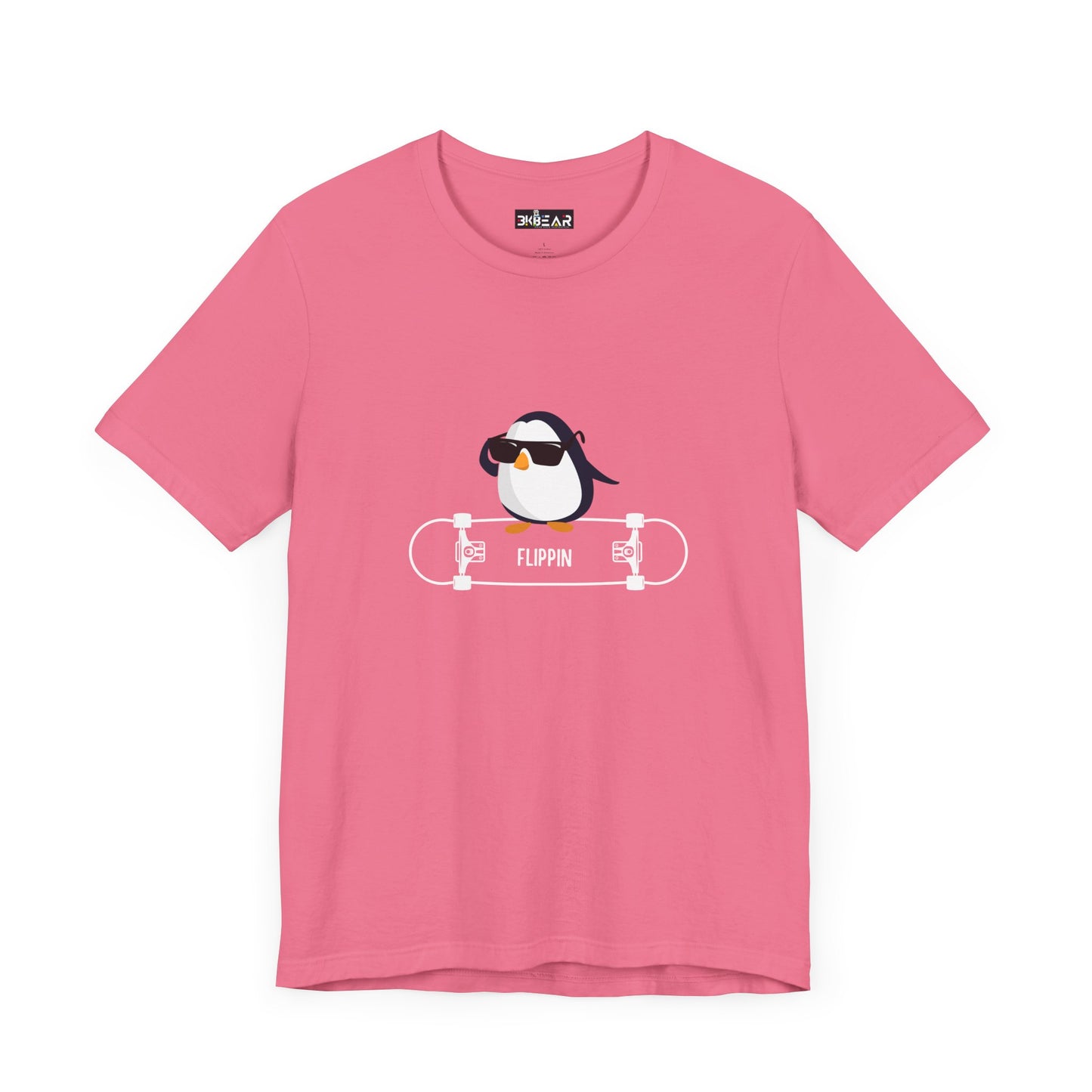 Adélie The Flippin Penguin. Unisex Jersey Short Sleeve Tee