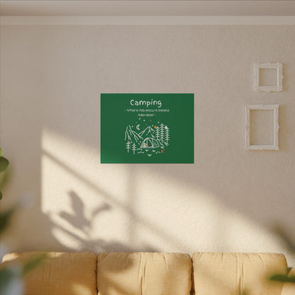 Camping. Where Adventure Meets Cuteness. Canvas Gallery Wraps