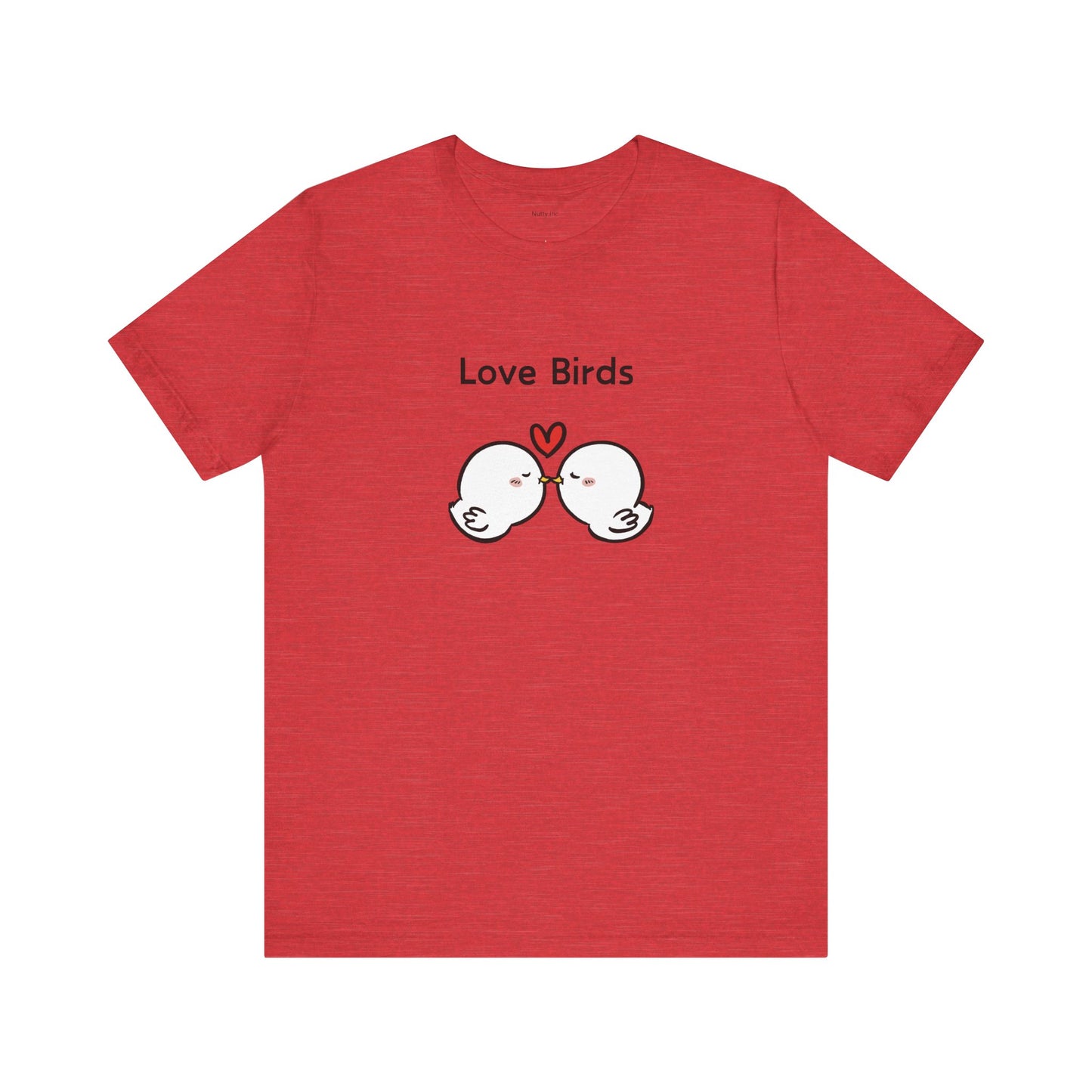 White Canary Love Birds. Unisex Jersey Short Sleeve Tee