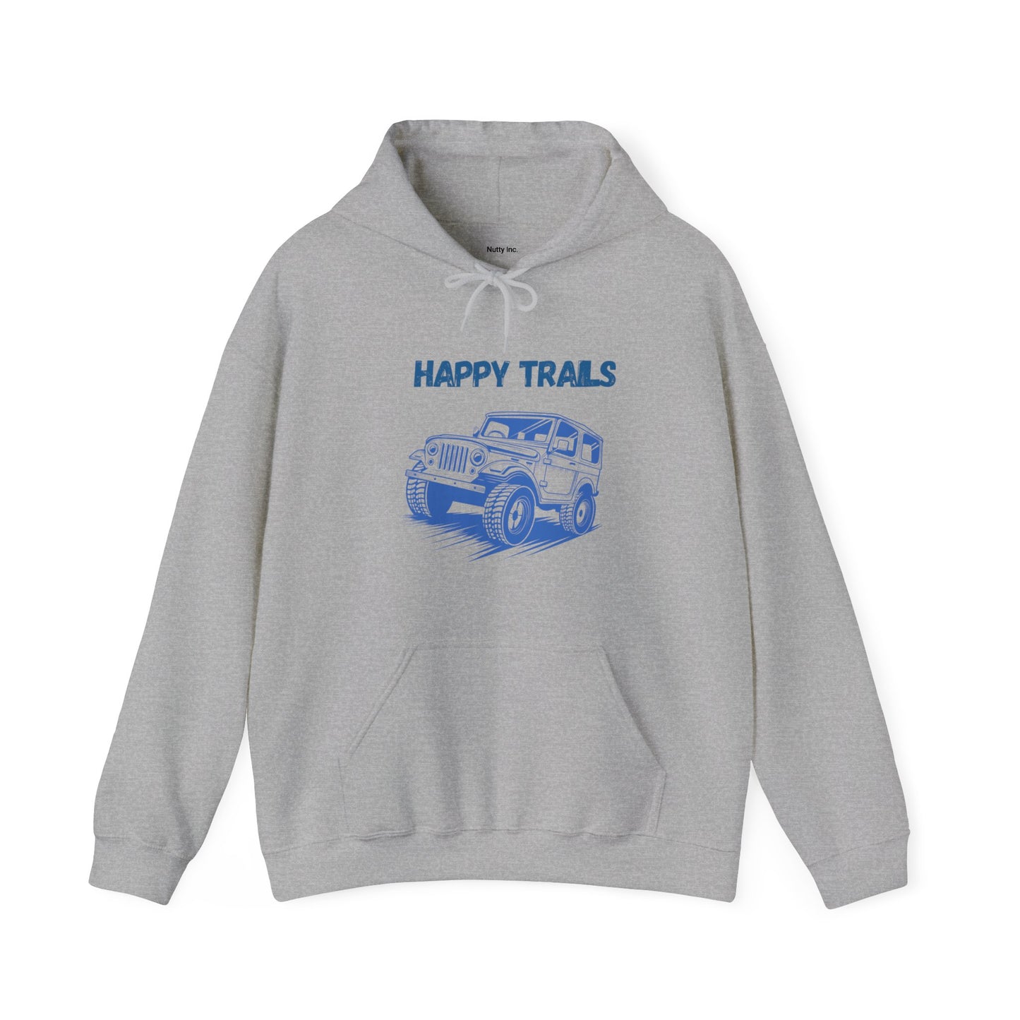 Exploring Happy Trails In a Jeep. Unisex Hooded Sweatshirt.