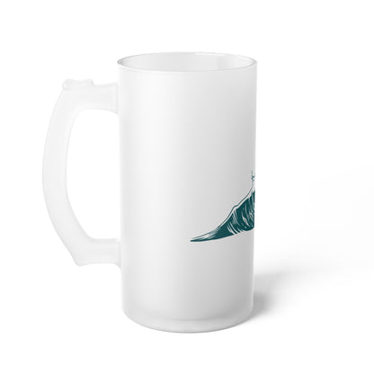 Ocean Vibes Frosted Beer Mug | Chill Gift for Beer Lovers