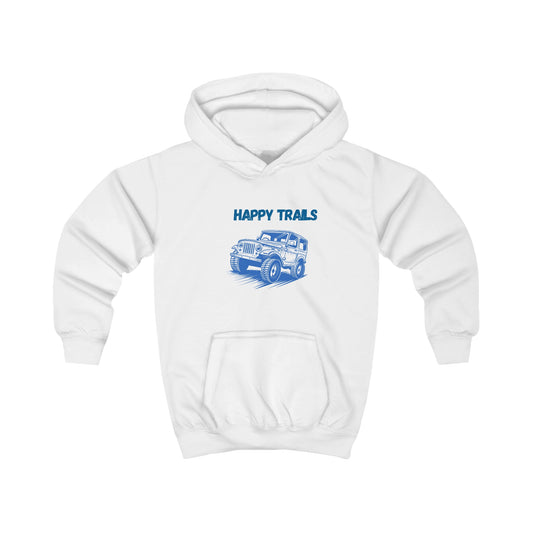 Exploring Happy Trails In a Jeep. Kids Hoodie