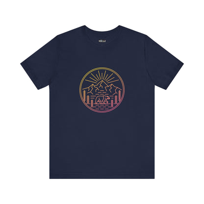 Explore The Outdoors. Unisex Jersey Short Sleeve Tee