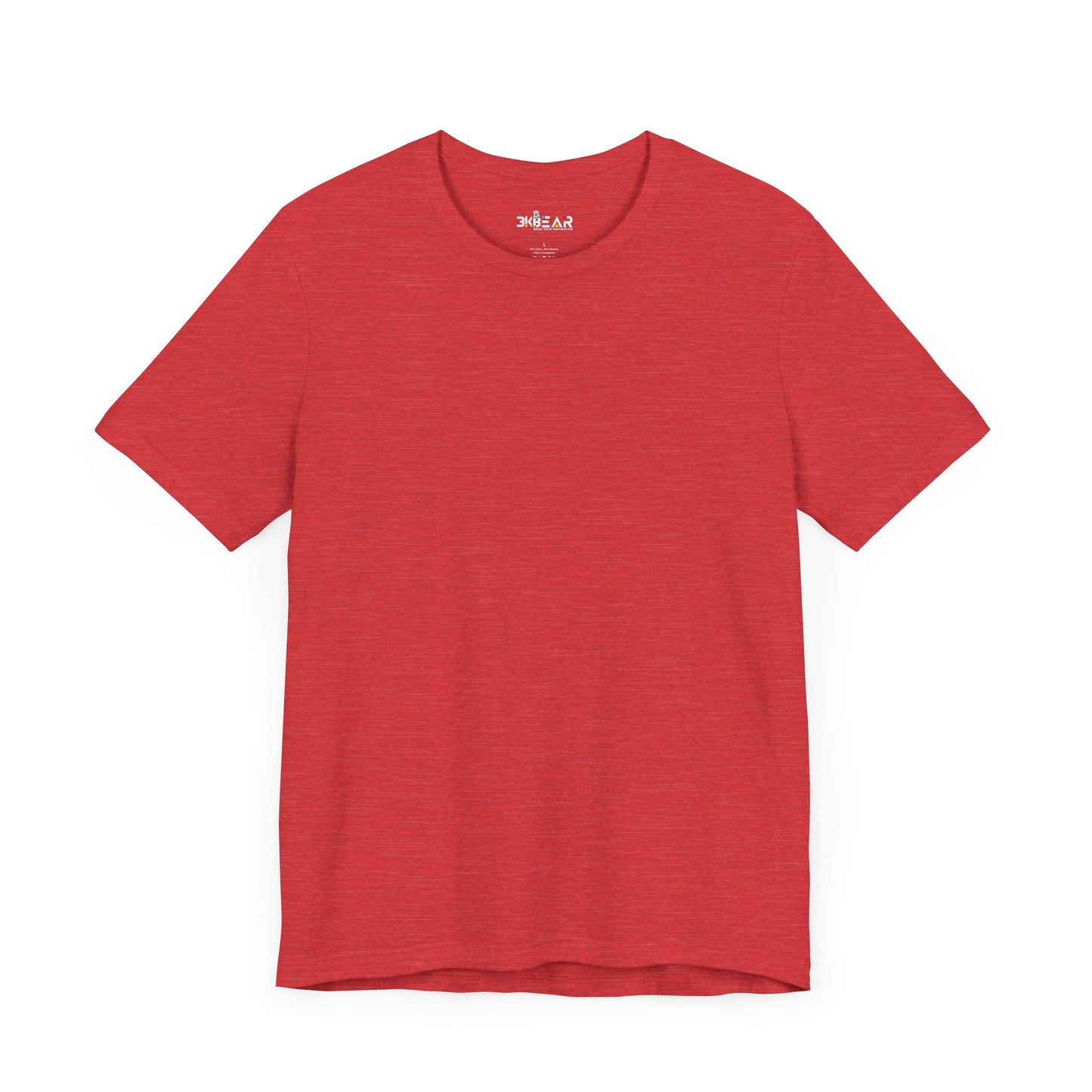 Solid Red. Unisex Jersey Short Sleeve Tee