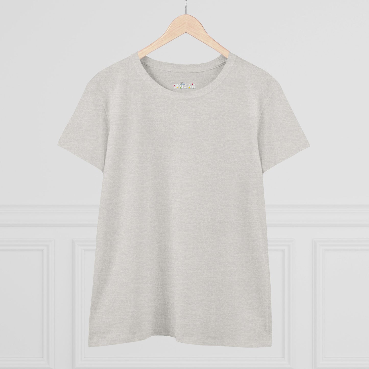 Solid Azalea. Women's Midweight Cotton Tee