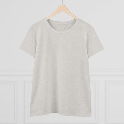 Solid Azalea. Women's Midweight Cotton Tee