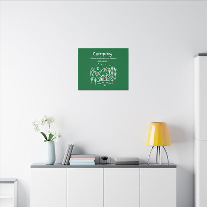 Camping. Where Adventure Meets Cuteness. Canvas Gallery Wraps