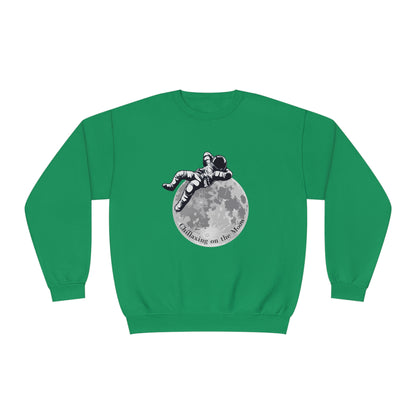 Chillaxing on The Moon. Unisex NuBlend® Crewneck Sweatshirt