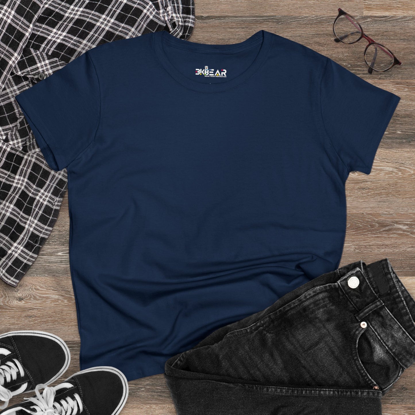 Solid Ash. Women's Midweight Cotton Tee