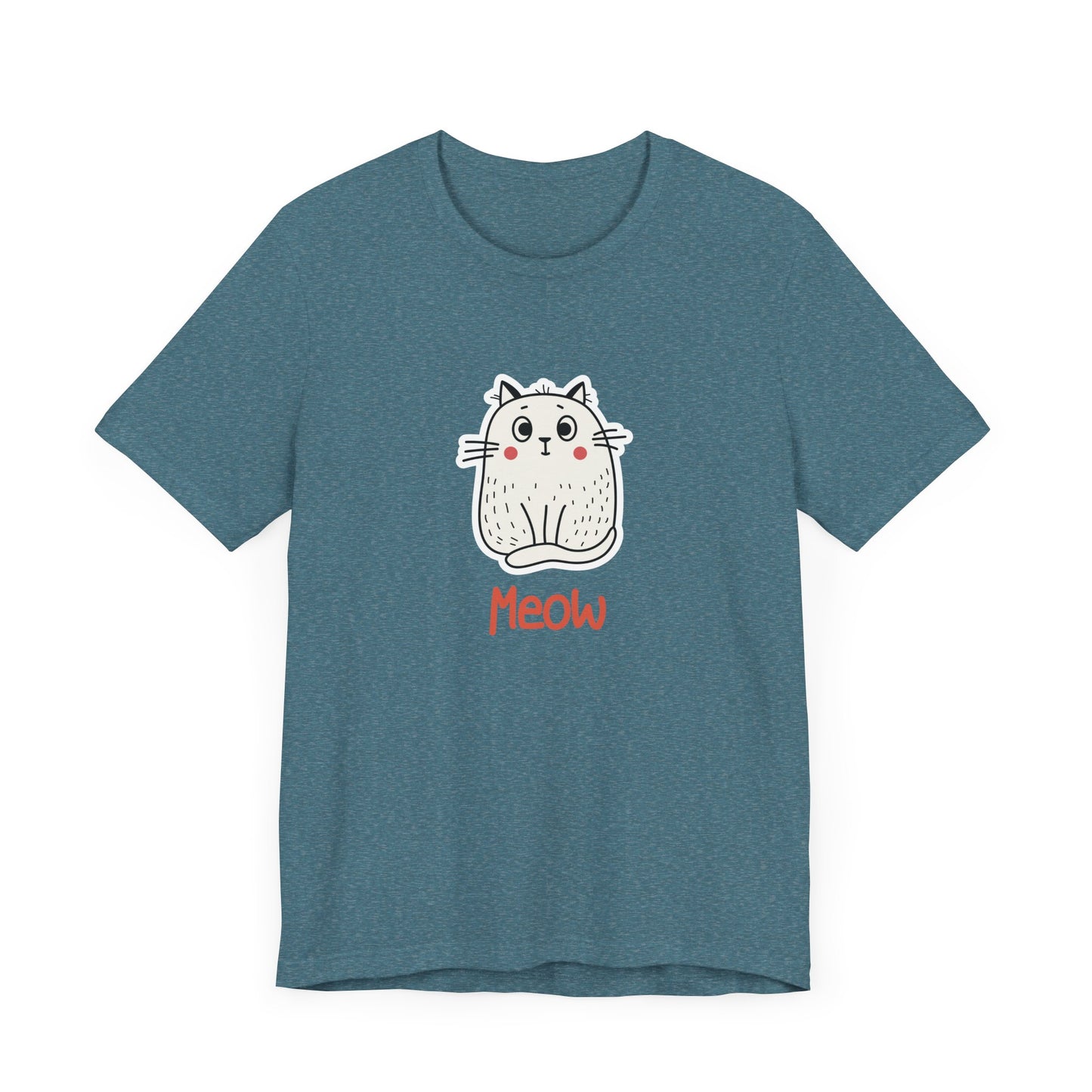 Loki The Cat. Meow. Unisex Jersey Short Sleeve Tee
