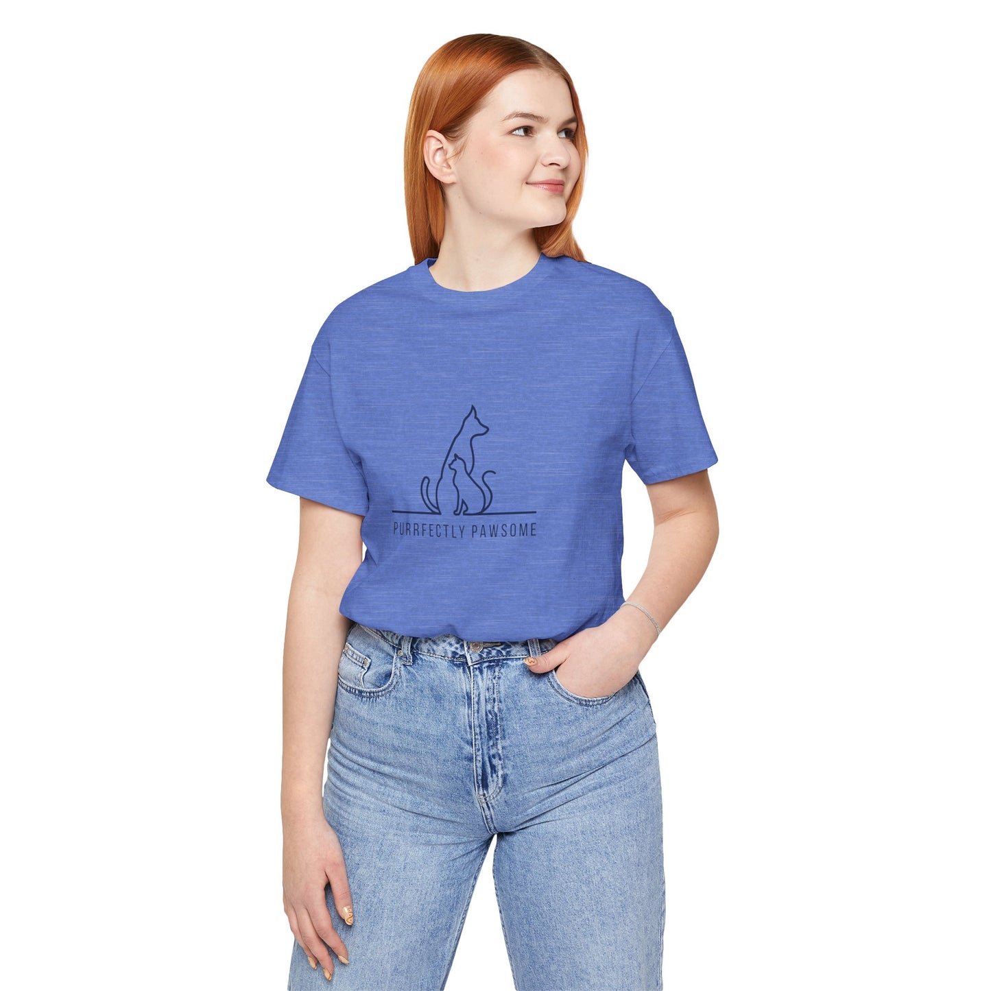 Purrfectly Pawsome. Unisex Jersey Short Sleeve Tee
