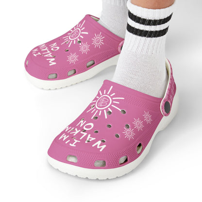 I'm Walking On Sunshine Rubber Clogs for Girls