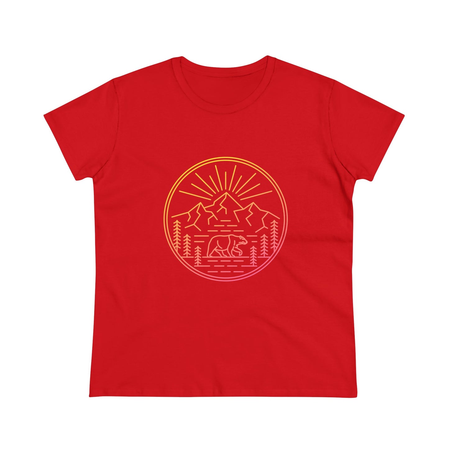 Explore Outdoors. Women's Midweight Cotton Tee