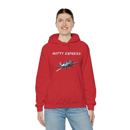 Nutty's Express Delivery. Always On-Time. Unisex Hooded Sweatshirt.