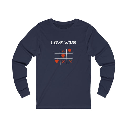 Love Wins!  Unisex Jersey Long Sleeve Tee