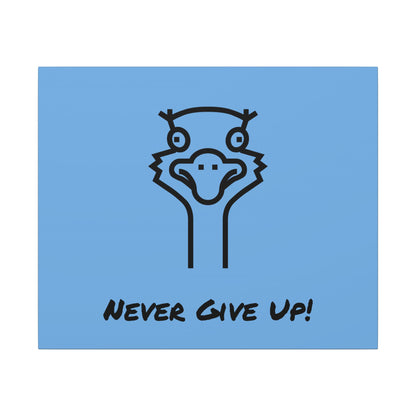 Oscar The Ostrich and JimmyV Never Gave Up. Canvas Gallery Wraps