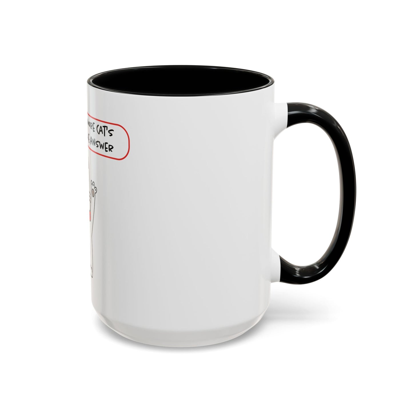 Oliver Says More Cats Is The Answer. Accent Coffee Mug, 11oz