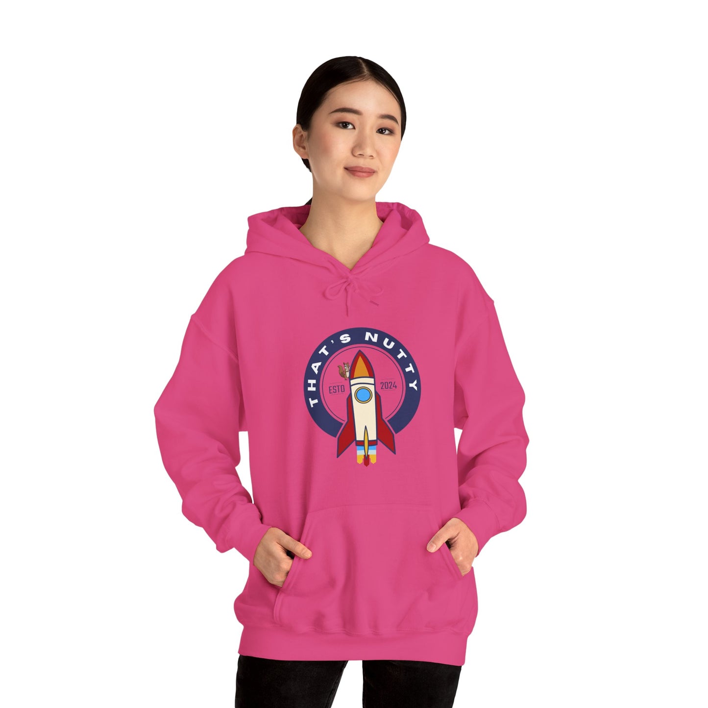 That's Nutty On A Rocket Ship Hooded Sweatshirt