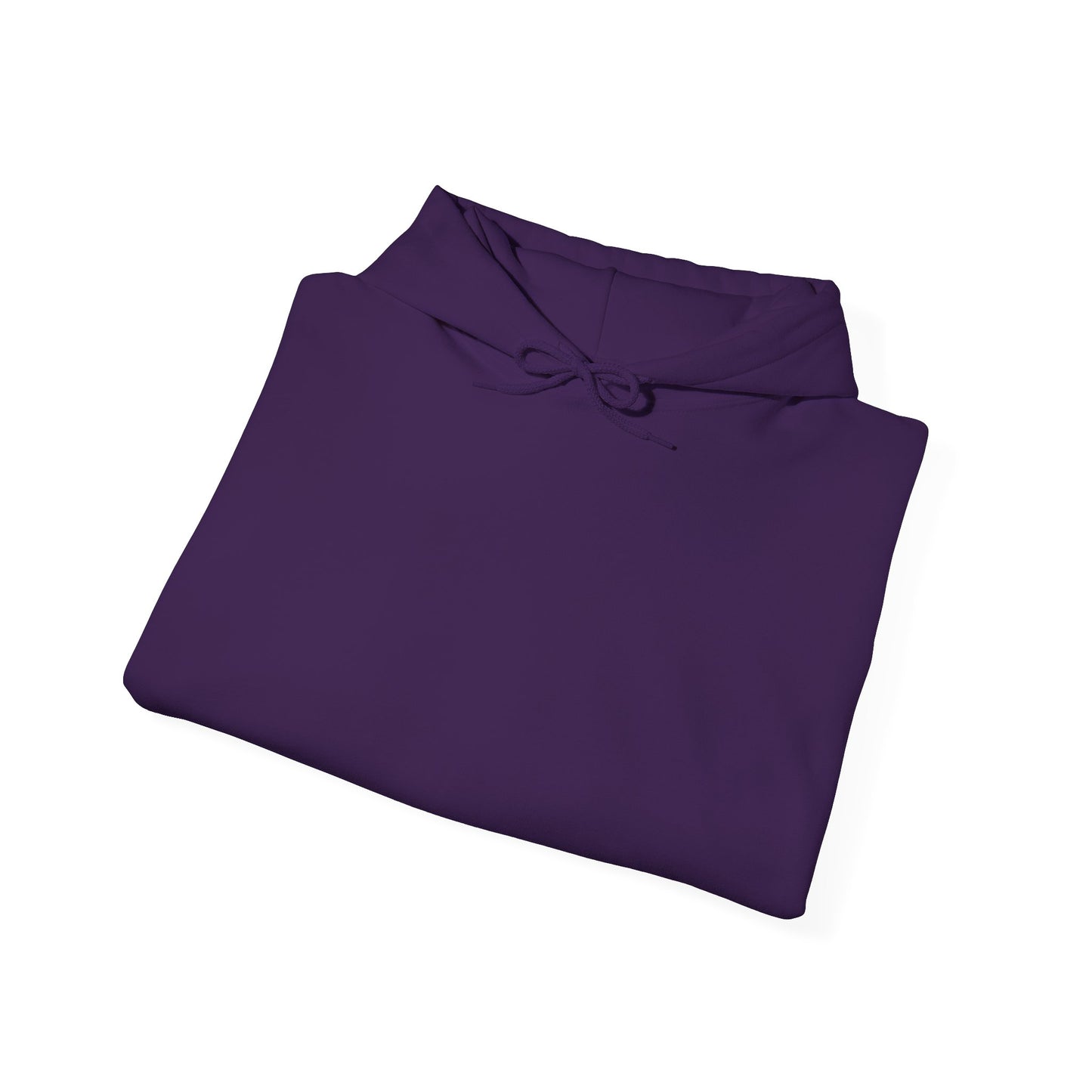 Solid Purple. Unisex Hooded Sweatshirt.