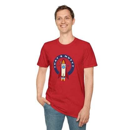 That’s Nutty On A Rocket Ship – Unisex Softstyle Rocket Ship Graphic Tee