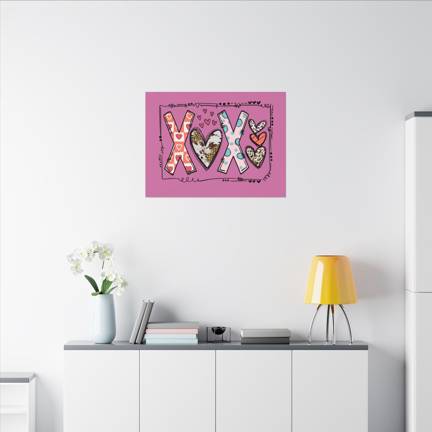 Sign of Love. XOXO. Canvas Gallery Wraps