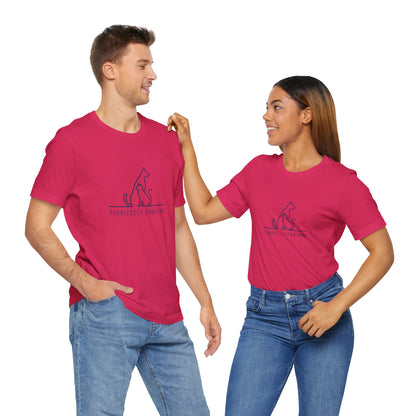 Purrfectly Pawsome. Unisex Jersey Short Sleeve Tee