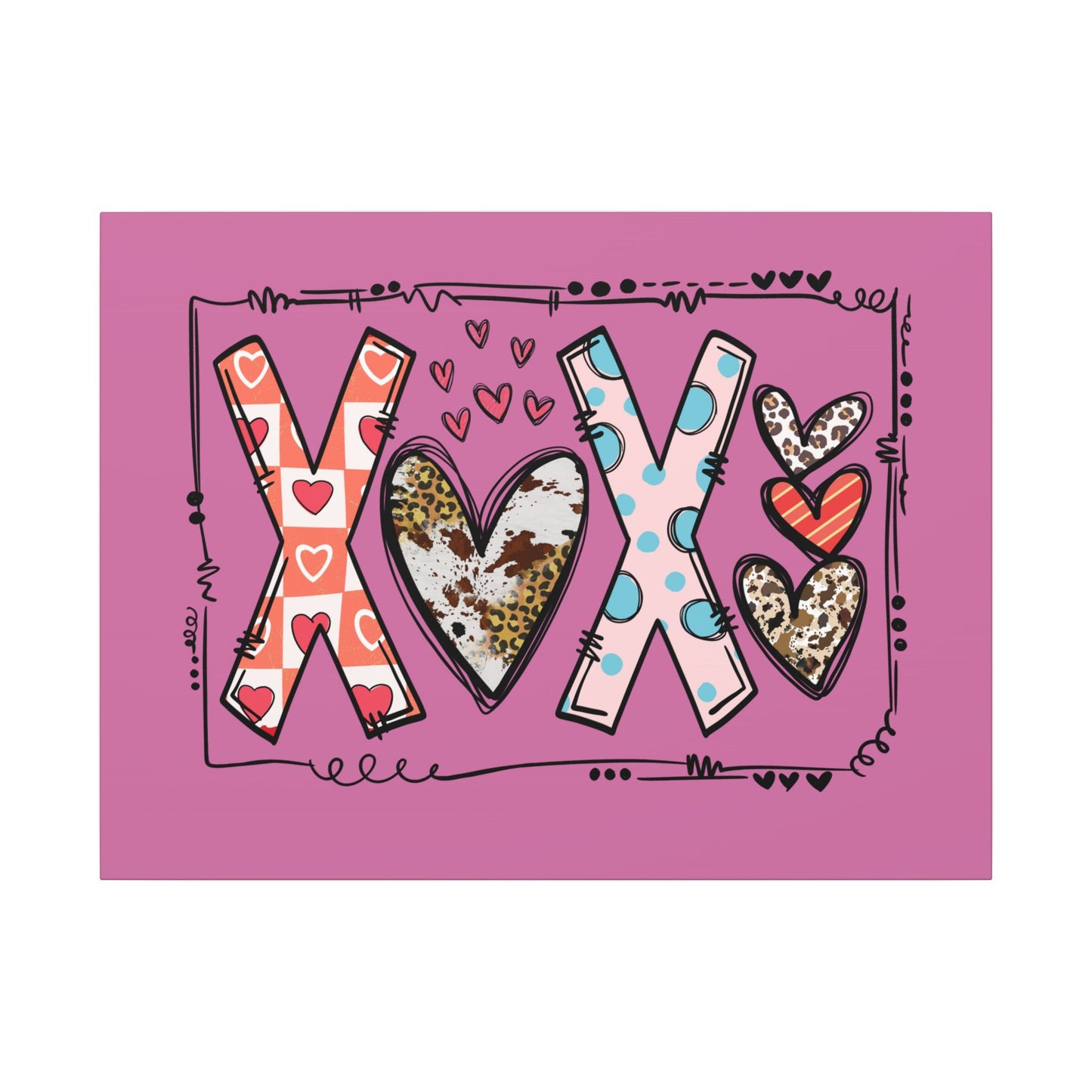 Sign of Love. XOXO. Canvas Gallery Wraps