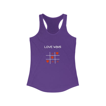 Love Wins. Women's Ideal Racerback Tank