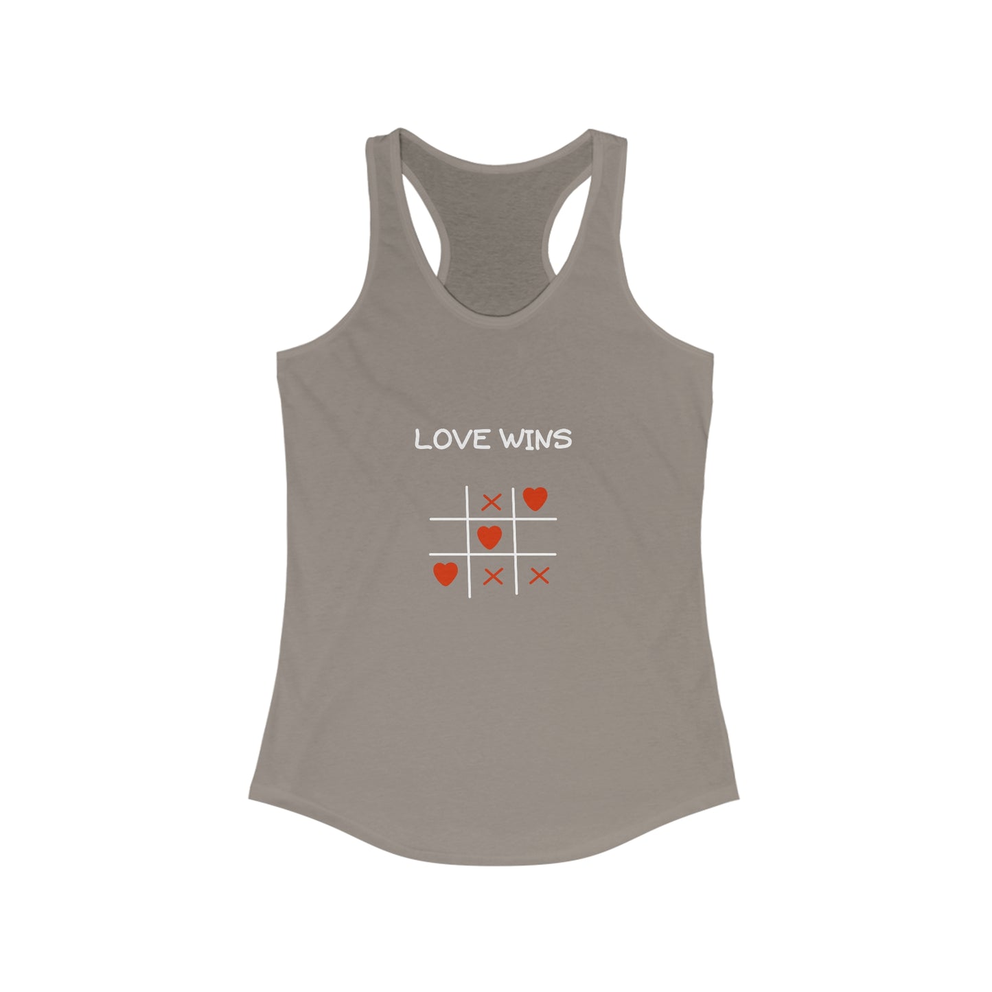 Love Wins. Women's Ideal Racerback Tank