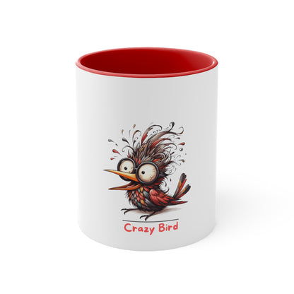 Crazy Bird. Accent Coffee Mug, 11oz