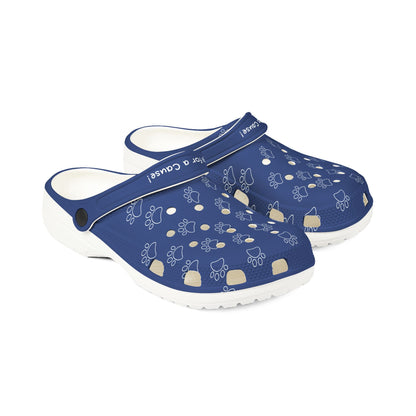 Blue Paw Print Clogs For Men - Dawgs For A Cause