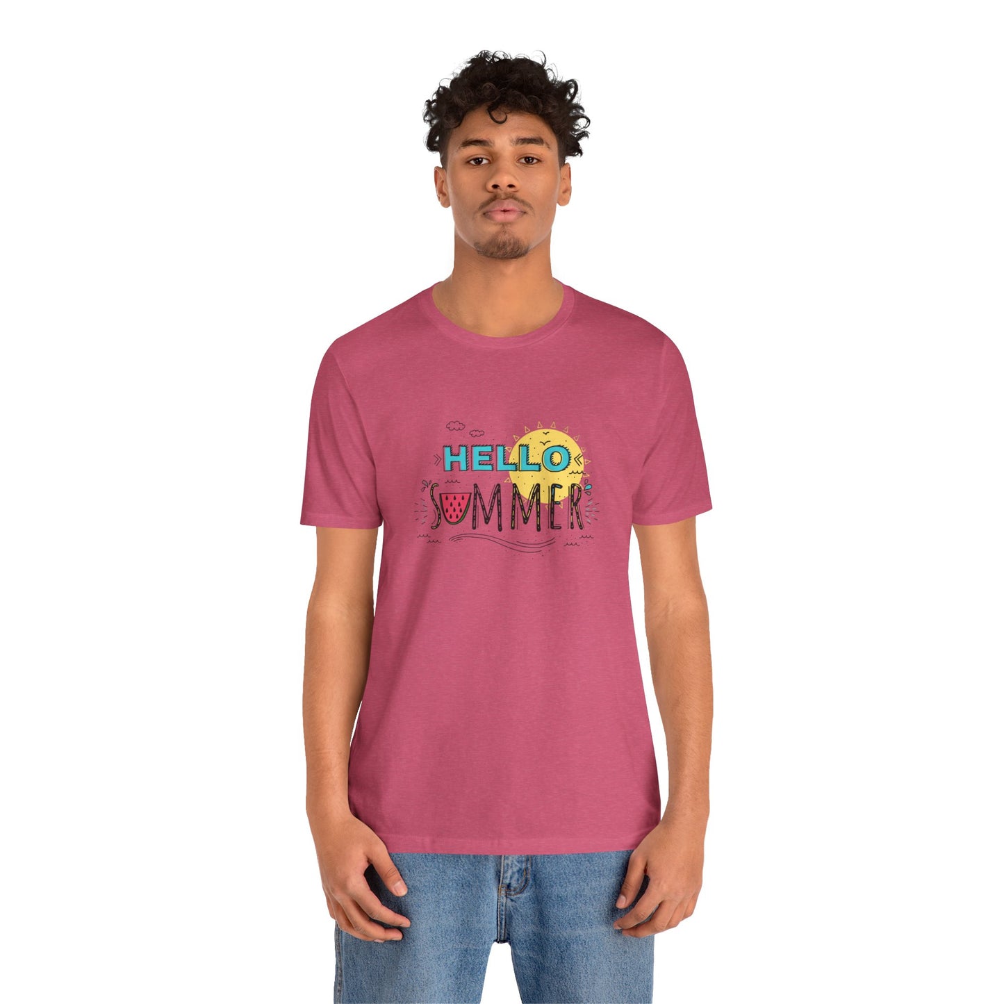 Hello Summer. Unisex Jersey Short Sleeve Tee