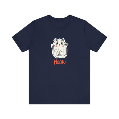 Loki The Cat. Meow. Unisex Jersey Short Sleeve Tee